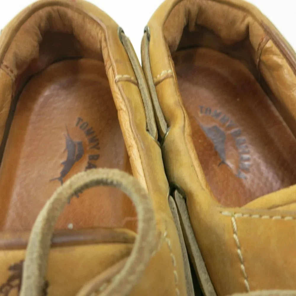 Tommy Bahama Nubuck Leather Boat Deck Shoes Mens Casual Footwear Sz 9.5 M